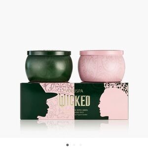 Voluspa Green and Pink Bath Soak Duo